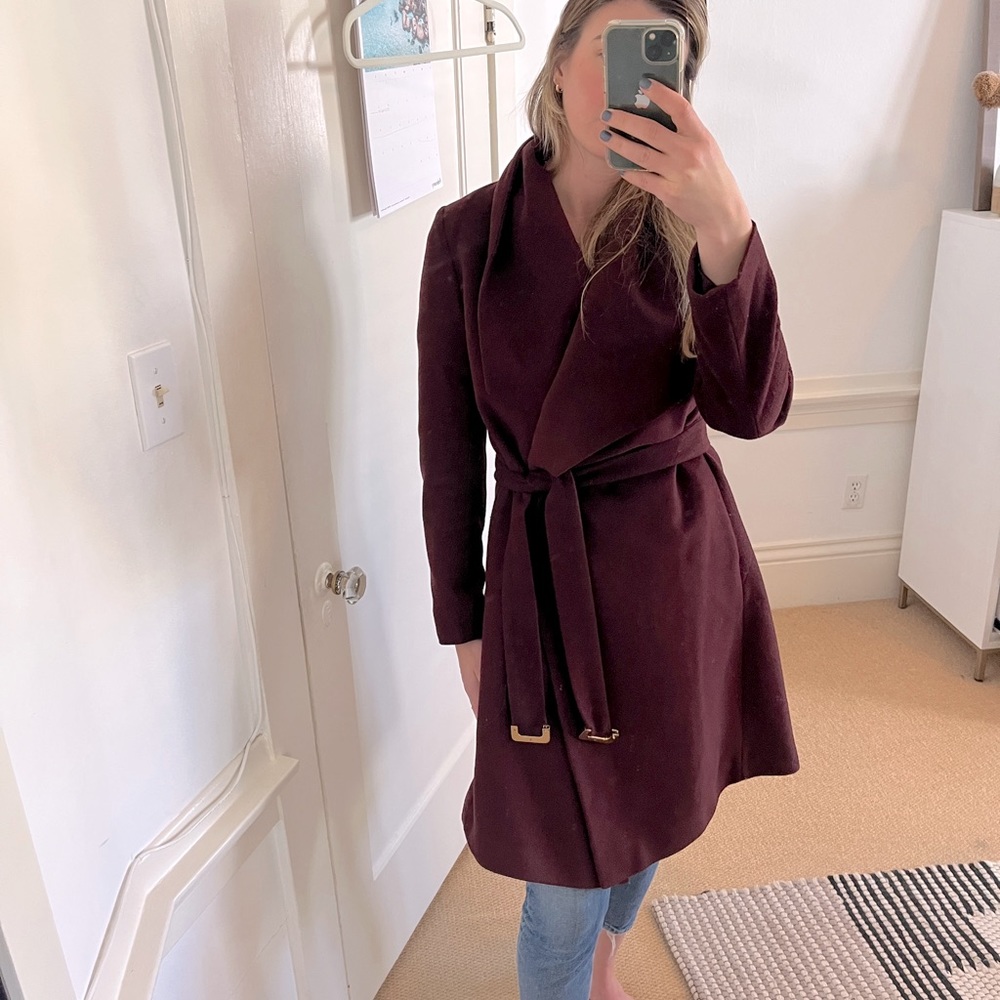 Diane Von Furstenberg Plum Coat